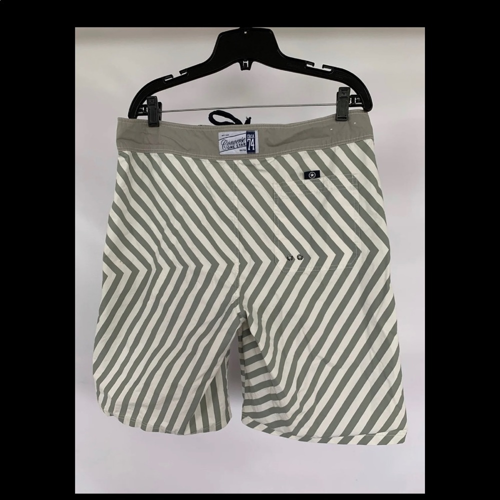 Converse white and gray board shorts. Size medium